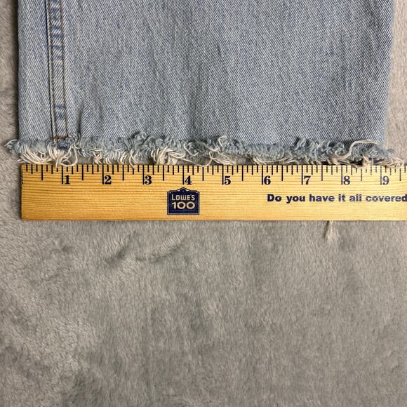 Abercrombie Fitch 90s Relaxed Curve Love Jeans Womens 29 High Rise Distressed - Picture 7 of 7